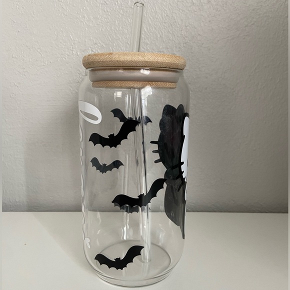 Custom Name Halloween Skeleton Hello Kitty Cup - Picture 4 of 7